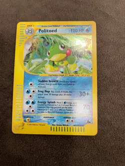 Politoed Holo Rare Pokemon TCG eReader Aquapolis Set H23/H32 2003 NM - Image 1