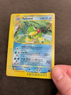 Politoed Holo Rare Pokemon TCG eReader Aquapolis Set H23/H32 2003 NM - Image 2