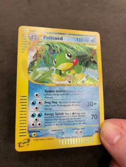 Politoed Holo Rare Pokemon TCG eReader Aquapolis Set H23/H32 2003 NM - Image 3