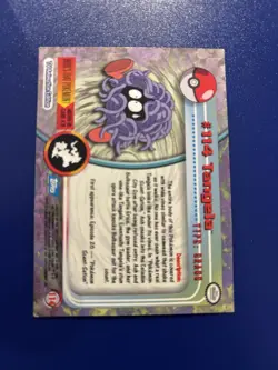 Tangela Topps Pokemon TV Animation Edition Series 2 #114 2000 - Image 2