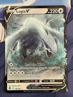 Pokemon Lugia V 138/195 Swsh12 Sword & Shield Silver Tempest Ultra Rare Holo - Image 1