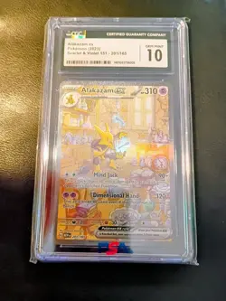 Pokemon Alakazam ex 151 MEW EN Special Illustration Rare #201 CGC 10 Gem Mint - Image 1
