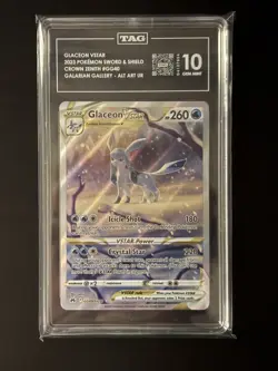 Pokemon TCG Glaceon VSTAR GG40/GG70 Crown Zenith Tag 10 Gem Mint - Image 1