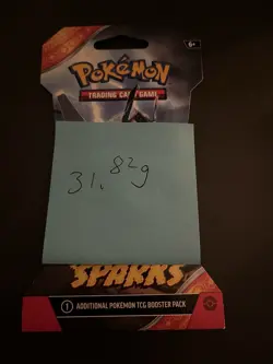 VERY HEAVY - 31.82g - Pokemon Surging Sparks Sleeved Booster Pack - SEALED! - Image 3