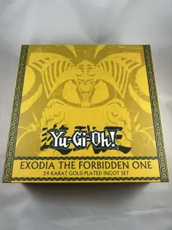Yugioh! Exodia The Forbidden One 24k Gold Plated Ingot Set RARE LIMITED EDITION - Image 1