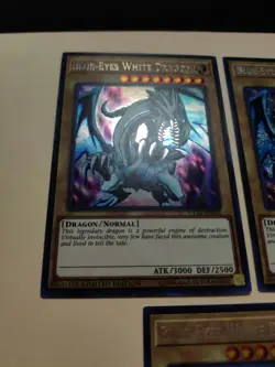 3x Yu-Gi-Oh! Blue-Eyes White Dragon CT14-EN002 Secret Rare NM/LP - Image 4