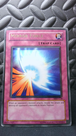 | Yugioh Mirror Force MRD-138 FOIL SHIFT MISPRINT Ultra Rare Metal Raiders HP | - Image 2