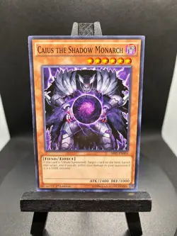 YuGiOh Caius The Shadow Monarch SR01-EN004 1ST EDITION LP - Image 1