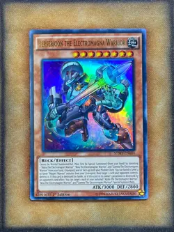 Yugioh Berserkion the Electromagna Warrior SDMY-EN004 Ultra Rare 1st Ed NM - Image 1