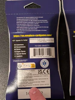 One Piece TCG op-01 Romance Dawn PRE-ERRATA sealed sleeved booster pack x2 lot 811039038229 - Image 3