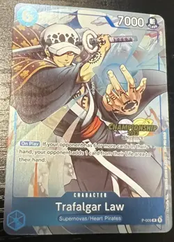 One Piece TCG P-009 Championship 2023 Stamped Promo (Trafalgar Law) NM Foil - Image 1