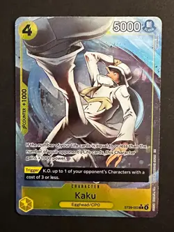 One Piece Egghead ST29 Monkey D. Luffy ST29-012, Stussy 006, Kaku 003 Alt Art - Image 4