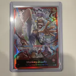 Monkey.D.Luffy ST21-001 - One Piece TCG Starter Deck EX: Gear 5 Foil NM Leader - Image 1