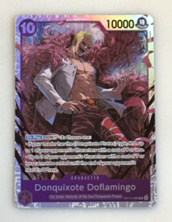 One Piece #OP14-069 Donquixote Doflamingo Super Rare The Azure Sea's Seven Foil - Image 1