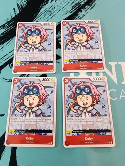 X4 Koby - P-014 - Regular - English - Play Set - One Piece TCG - NM Non Holo - Image 1