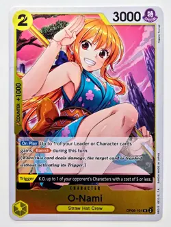 O-Nami OP06-101 R | NM | Wings of The Captain | One Piece TCG | English - Image 1