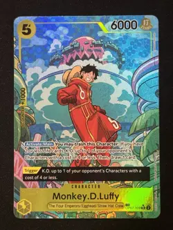 OP07-109 Monkey.D.Luffy : Treasure Rare Alternative Art English One Piece - Image 1