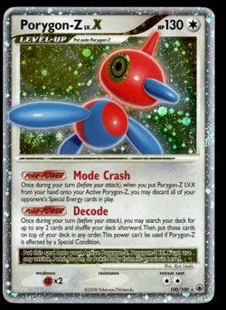 Porygon-Z LV.X Ultra Rare Holo Majestic Dawn 100/100 LP Pokemon TCG - Image 1