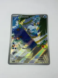 Oshawott 105/086 - SV: White Flare Pokemon Card TCG Illustration Rare Holo NM - Image 1