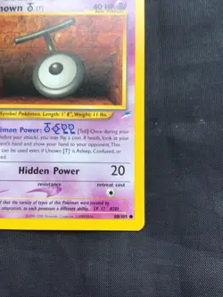 Pokemon Cards: Neo Destiny 1st Edition Common: Unown T 88/105 - Image 4