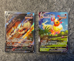 Flareon V/VMAX, Jolteon V/VMAX, Vaporeon V/VMAX SWSH179-184 Pokemon TCG 6-Cards - Image 2