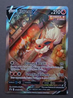 Pokemon TCG Flareon v SWSH179 Black Star Promo - NM/Mint - Image 1