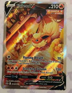 Flareon V SWSH179 Sword & Shield Pokemon TCG Promo NM - READ - Image 1