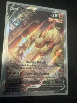 Pokemon TCG Flareon v SWSH179 Black Star Promo - Image 2