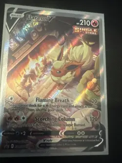 Pokemon TCG Flareon v SWSH179 Black Star Promo - Image 3