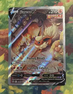 Flareon V SWSH179 Alt Art Full Art Holo Black Star Promo Pokemon TCG - Image 1