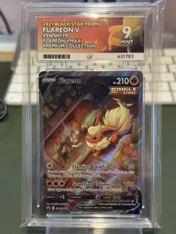 Pokemon TCG Flareon v SWSH179 Black Star Promo Card ACE 9 - Image 1