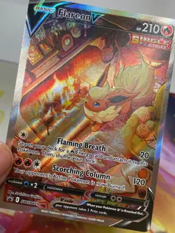 Pokemon TCG Flareon V Black Star promo SWSH179 - Image 2