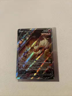 Pokemon TCG Flareon v SWSH179 Black Star Promo Card Near Mint Condition - Image 1