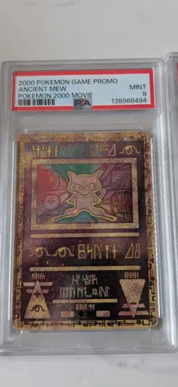 2000 Pokemon Game Promo 2000 Movie Ancient Mew Mint PSA 9 - Image 1