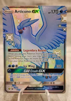 Pokemon TCG card Articuno GX SV54/SV94 Hidden Fates: Shiny Vault Holo NM Nice - Image 1