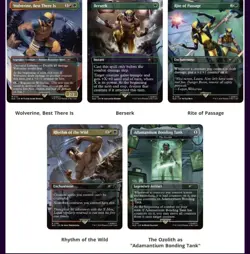Magic the Gathering Secret Lair Marvel's Wolverine Foil Edition Sealed Card Set - Image 3