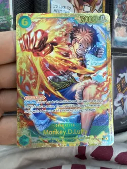 Monkey D. Luffy OP13-118 SEC Carrying on His Will One Piece TCG Card - Image 1