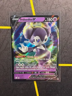 Indeedee V 039/072 - Pokemon TCG Shining Fates Sword & Shield Ultra Rare Card NM - Image 1