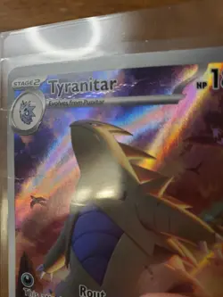 Pokemon TCG Scarlet & Violet Paldea Evolved Tyranitar Holo Card 222/193 Full Art - Image 2