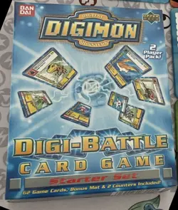 DIGIMON DIGI-BATTLE STARTER SET CARD GAME DECK ~ Factory Sealed - Image 1