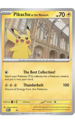 Pokemon x Natural History Museum Pikachu at the Museum Card | Rare Presale TCG - Image 1