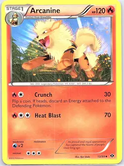 Arcanine 13/99 Non Holo Next Destinies - Pokemon Card - LP - Image 1