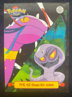 TV12 #23 Ekans/#24 Arbok TV Animation Edition Pokemon Card (LP/MP) - Image 1