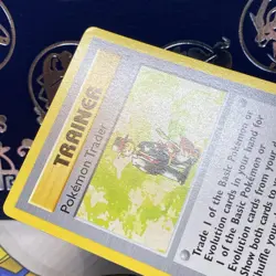 POKEMON TRADER 77/102 Base Set NM 1st EDITION Shadowless Pokemon TCG card - Image 4