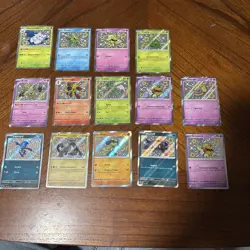 Pokemon Paldean Shiny Rare Collection 14 Card Lot NM Mixed Card Lot - Image 1