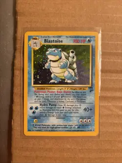 Pokemon Blastoise Base Set Holo Rare Card #2 002/102 WOTC 1999 TCG Holographic! - Image 1