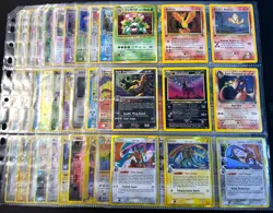 Lot of 90 ALL HOLO Vintage Pokemon Card Binder Collection - Image 1