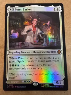 Peter Parker 0010 Mythic Marvel's Spider-Man Foil MTG - Image 1