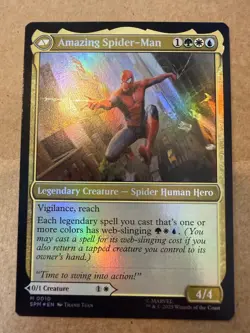 Peter Parker 0010 Mythic Marvel's Spider-Man Foil MTG - Image 2