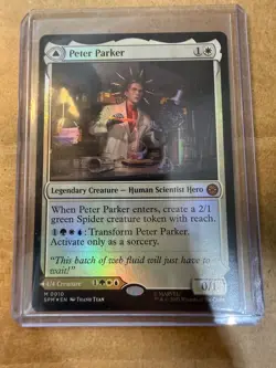 Peter Parker 0010 Mythic Marvel's Spider-Man Foil MTG - Image 3
